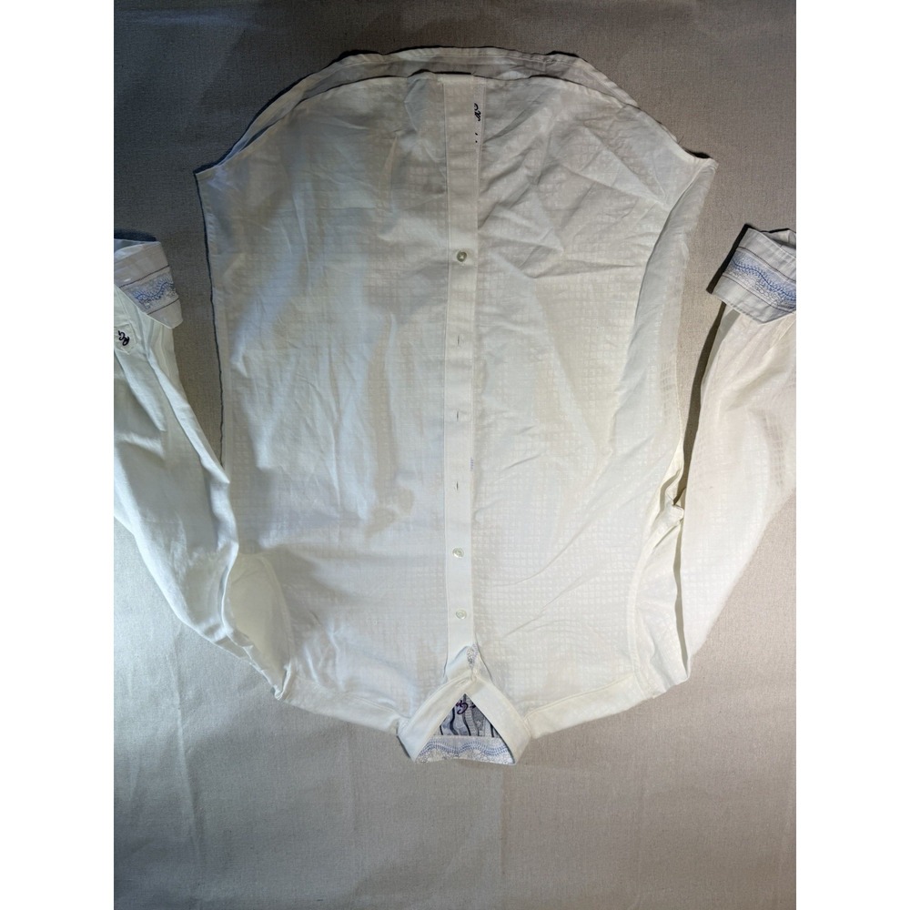 Robert Graham Men's Long Sleeve Button Down White Size Small
